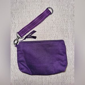Purple & White Polka Dot Pouch